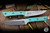 Microtech Steak Knife Fixed Blade Kitchen Set Caribbean G10 4.5" M390 Stonewash 3600-10SETCA