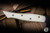 Toor Knives Myers Chef Kitchen Knife Ivory G10 9.5" MagnaCut Black