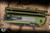 Kershaw Launch 22 Automatic Folding Knife OD Green Aluminum/Micarta Inlay 3.45" MagnaCut Spear Point BlackWash 7205