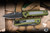 Kershaw Launch 22 Automatic Folding Knife OD Green Aluminum/Micarta Inlay 3.45" MagnaCut Spear Point BlackWash 7205