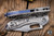 Microtech Stitch Ram-Lok Manual Folding Knife Frag Titanium, Purple Accents 3.75" M390 Wharncliffe Stonewash 169RL-10FRMS3