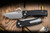Chaves Knives Redencion X-Lock Knife Black Aluminum 3.25" D2 Tanto Stonewash