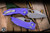 Microtech Stitch Automatic Folding Knife Purple 3.75" M390 Apocalyptic Stonewash 169-10APPU