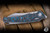 Hawk Knives Talon Titanium Blue Carbon Fiber Overlay 3.5" M390 Stonewash
