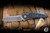 Hawk Knives Talon Titanium Blue Carbon Fiber Overlay 3.5" M390 Stonewash