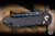 Microtech LUDT Automatic Folding Knife Carbon Fiber 3.4" Tanto Blued CopperMai Damascus 1136-16MS2-3