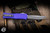 Preowned-Microtech Hera II Mini OTF Automatic Knife Purple 3" Recurve Apocalyptic Stonewash 1705M-10APPU