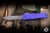 Preowned-Microtech Hera II Mini OTF Automatic Knife Purple 3" Recurve Apocalyptic Stonewash 1705M-10APPU