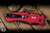 ProTech Duke 2 Automatic Folding Knife Red Aluminum 2.65" MagnaCut DLC Black CCKSF25.DUKE.1
