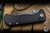 Defiant 7 Talos Folding Knife Black Aluminum 3.5" Damascus Black Boomerang
