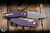 Three Rivers Manufacturing ATOM Folding Knife Lizard Skin Popsicle Purple G10 3.5" MagnaCut Drop Point