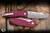 Three Rivers Manufacturing ATOM Folding Knife Pink Titanium 3.5" MagnaCut Drop Point Cerakote