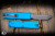 Microtech UTX-85 Gen IV OTF Automatic Knife Blue 3" M390 Tanto Apocalyptic Stonewash 12334-10APBL