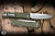 Main Street Knives Route 66 Folding Knife OD Green G10 3.25"  S45VN Tumbled Drop Point