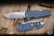 Medford 1881 Knife Works Bourbon Folding Knife Denim Blue G10 2.9"  S45VN Tumbled Tanto