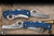 Sprint Run-Spyderco Dyad Jr. Lightweight Twin Bladed Folding Knife Cobalt Blue FRN 2.4" Satin C39P&SCBL