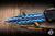 Marfione Custom Combat Troodon Gen III OTF Flamed Accents 4" Dagger Blued Reitveld Dragonskin Damascus 1142-16BRBLKBZFL