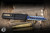 Marfione Custom Combat Troodon Gen III OTF Flamed Accents 4" Dagger Blued Reitveld Dragonskin Damascus 1142-16BRBLKBZFL