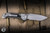 Microtech Marfione Select LUDT Automatic Folding Knife Titanium 3.4" M390 Tanto Stonewash Serrated 1136-11MS4