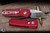 ProTech Runt 5 Automatic Folding Knife Red Aluminum 1.9" MagnaCut Wharncliffe Satin R5300-LTD-RED