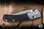 Preowned-Benchmade Mini Crooked River Folding Knife Burnt Copper Black Micarta 3.4" MagnaCut Clip Point Black Stonewash 15085BK-04