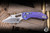 Microtech Marfione Select Stitch Ram-Lok Manual Titanium Purple Accents 3.75" M390 Stonewash Serrated 169RL-11FRMS5