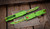 Microtech Ultratech Gen IV OTF Knife Grinch Theme Neon Green 3.5" M390 11214-1GNS