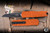 Microtech Cypher II OTF Automatic Knife Orange Tangerine  3.5" M390 Wharncliffe Serrated Black 1241-1OTCWD