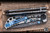 Spartan Blades SHF SF5 Harsey Custom Folder Knife Midnight Bloom Titanium 4" Damascus Drop Point