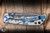 Spartan Blades SHF SF5 Harsey Custom Folder Knife Midnight Bloom Titanium 4" Damascus Drop Point