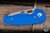 Preowned-Three Rivers Manufacturing Holey NERD Royal Blue G10 2.2" MagnaCut Stonewash
