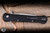 Preowned-ProTech Large Don Automatic Folding Knife Black w/ MOP Button 4.5" 154CM Spear Point Satin  1921-MOP