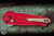 Preowned-Benchmade Lowden Folding Knife Phoenix Red Aluminum 2.79" Spear Point Cerakote 491GY-01