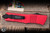 Preowned-Microtech Combat Troodon Red OTF Automatic D/E 3.8" Dagger Black Serrated 142-3RD