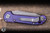 Microtech Marfione Custom Select LUDT Automatic Folding Knife Purple Haze Titanium 3.4" M390 Tanto Stonewash Serrated 1136-11MS9