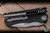 Heretic Knives Wraith V4 Automatic Folding Knife Black Chassis  3.6" Battleworn Black MagnaCut Tanto HK-H100-5A