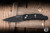 Preowned-Limited Edition- ProTech TR-4 Tactical Response Automatic Folding Knife Silver Skull Inlay 4" DLC Black