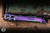 Microtech Marifione Select LUDT Automatic Folding Knife Purple Haze w/ Purple Titanium Accent Double Vapor Blast 3.4" M390 Tanto Stonewash Serrated MCT1136-12MS9