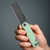 DROP DATE: 1/30/2026 at 11:00 AM EST-Vero Engineering Avid 2 Folding Knife Jade 3.25" S45VN Blackwash