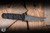 Half Face Blades Combat Filet Fixed Blade Textured Burlap Micarta 4" S45VN