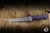 Half Face Blades Large Filet Knife Purple G10 Chaos Grip 9" S45VN