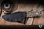Half Face Blades Crow Scalper Knife Textured Multicam G10 4" S45VN Tanto
