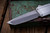 Chaves Knives Custom Dissident OTF Automatic Knife Aluminum Hefted 3.7" S35VN Tanto Stonewash EK-2916