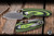 Three Rivers Manufacturing NERD Folding Knife Lime Green/Black 3D Contoured Scales G10 2.2" Magnacut TRM-NERD-LGBK-G10-MC