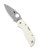 Spyderco Chaparral Folding Knife Ivory G10 2.8" Damasteel Satin C152GPIVD