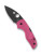 Sprint Run- Spyderco Lil' Native Lightweight Folding Knife Pink FRN 2.45" CTS BD1N Black Satin C230PPNBK