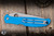 Spyderco Charisma Lightweight Lockback Folding Knife Blue FRN  3" BD1N Satin Plain C259PBL
