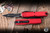 Microtech Ultratech Gen IV OTF Automatic Knife Red Aluminum 3.5" M390 Double Edge Part Serrated Black 11224-2RD