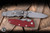Rick Hinderer Knives EKlipse Non-Flipper 3.5" Spearpoint Magnacut Knife Red G10, Working Finish