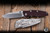 Rick Hinderer Knives EKlipse Non-Flipper 3.5" Spearpoint Magnacut Knife Burgundy Micarta, Stonewash Blade